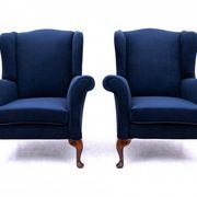 Wingback chairs, Northern Europe, mid-20th century. After renovation.