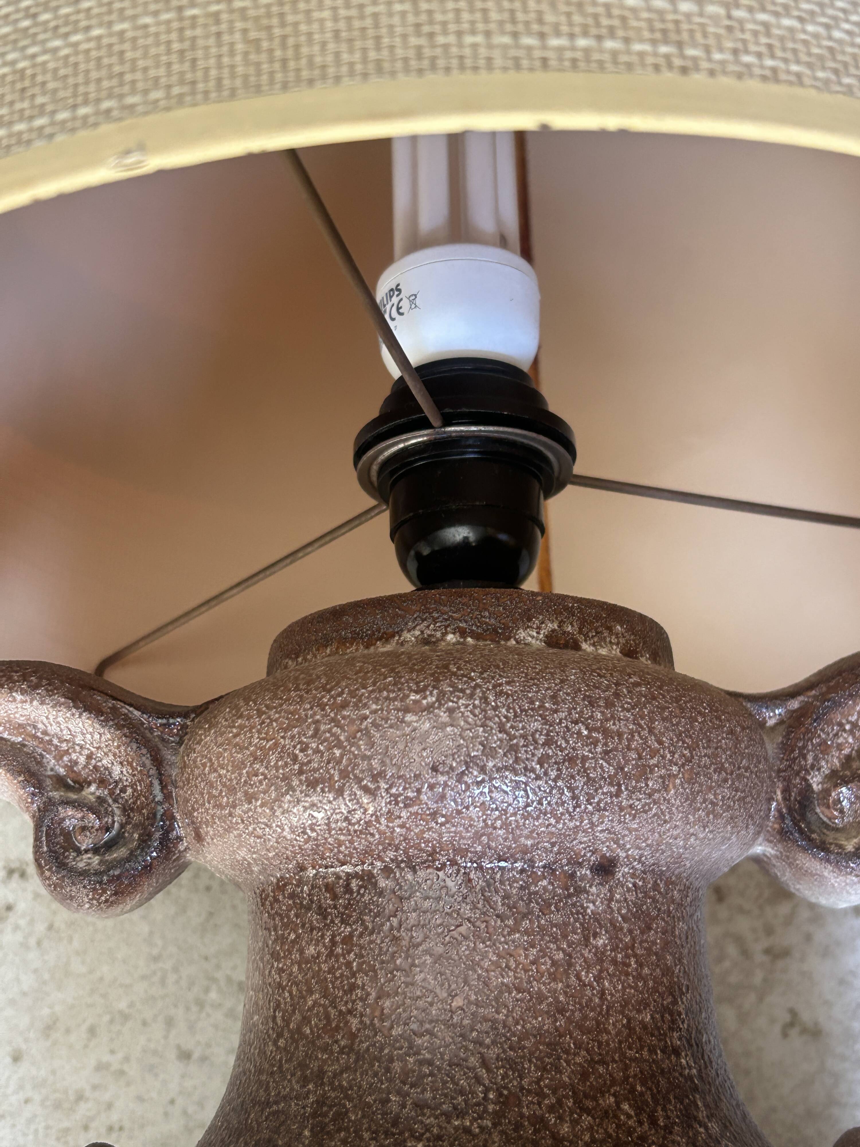 1970s ceramic sun lamp