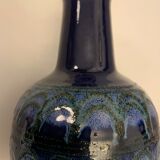 Strehla 1970 blue ceramic vase