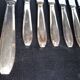 12 + 1 Orbrille knife silver metal art deco period