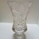 Chiseled crystal vase