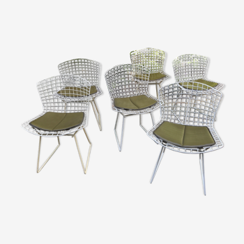 Lot de six chaises Bertoia édition Knoll