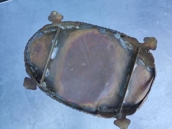 Jardinière de table, 19ème, motif Chasse aux cerfs