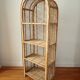 Rattan shelf on legs circa 1960