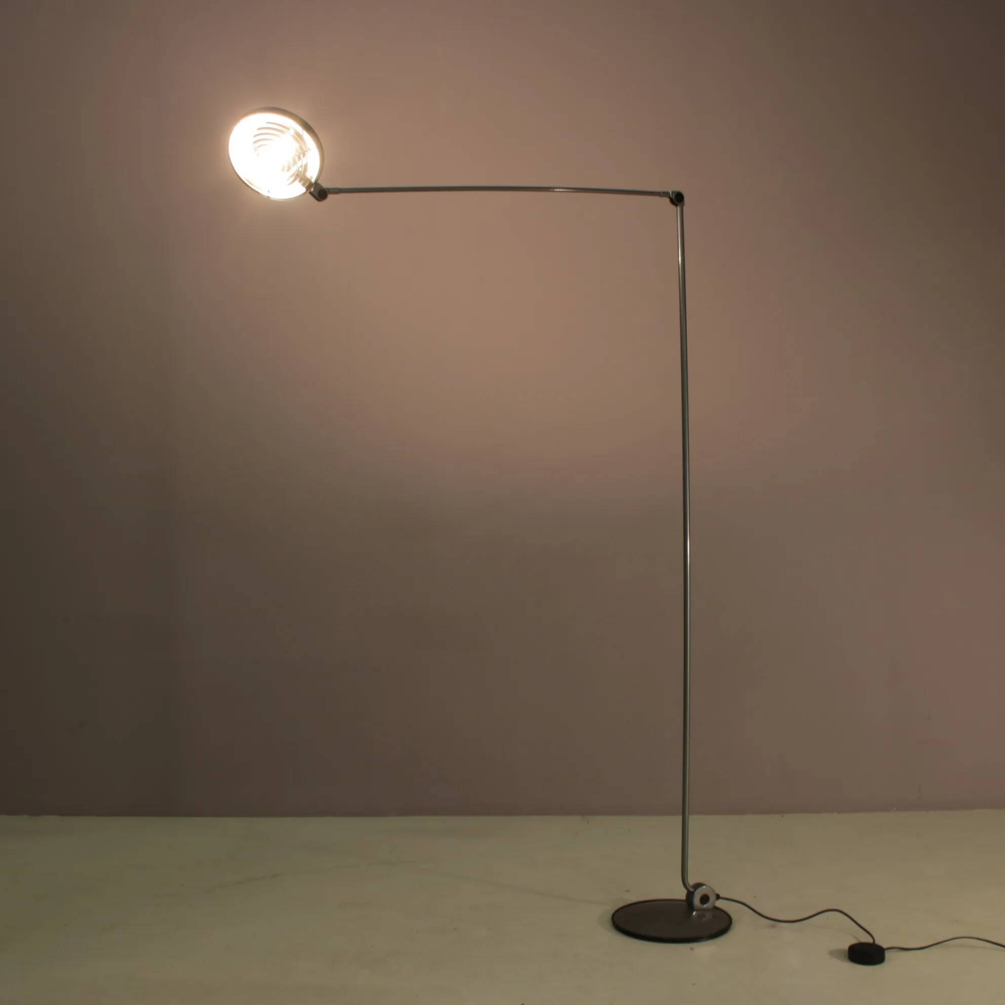 1980s “Elle 55” floor lamp by Tommaso Cimini for Lumina, Italy