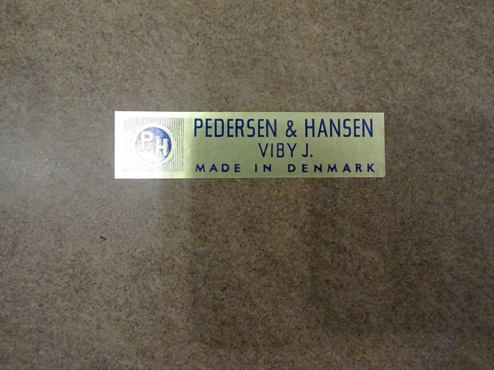 Large teak mirror by Bernhard Pedersen for Viby J. Møbelfabrik, Denmark, 1960s.