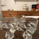 3 vintage glasses kristall krisla design taddei sistini