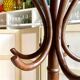 Parrot coat rack with 6 hooks in bent beech