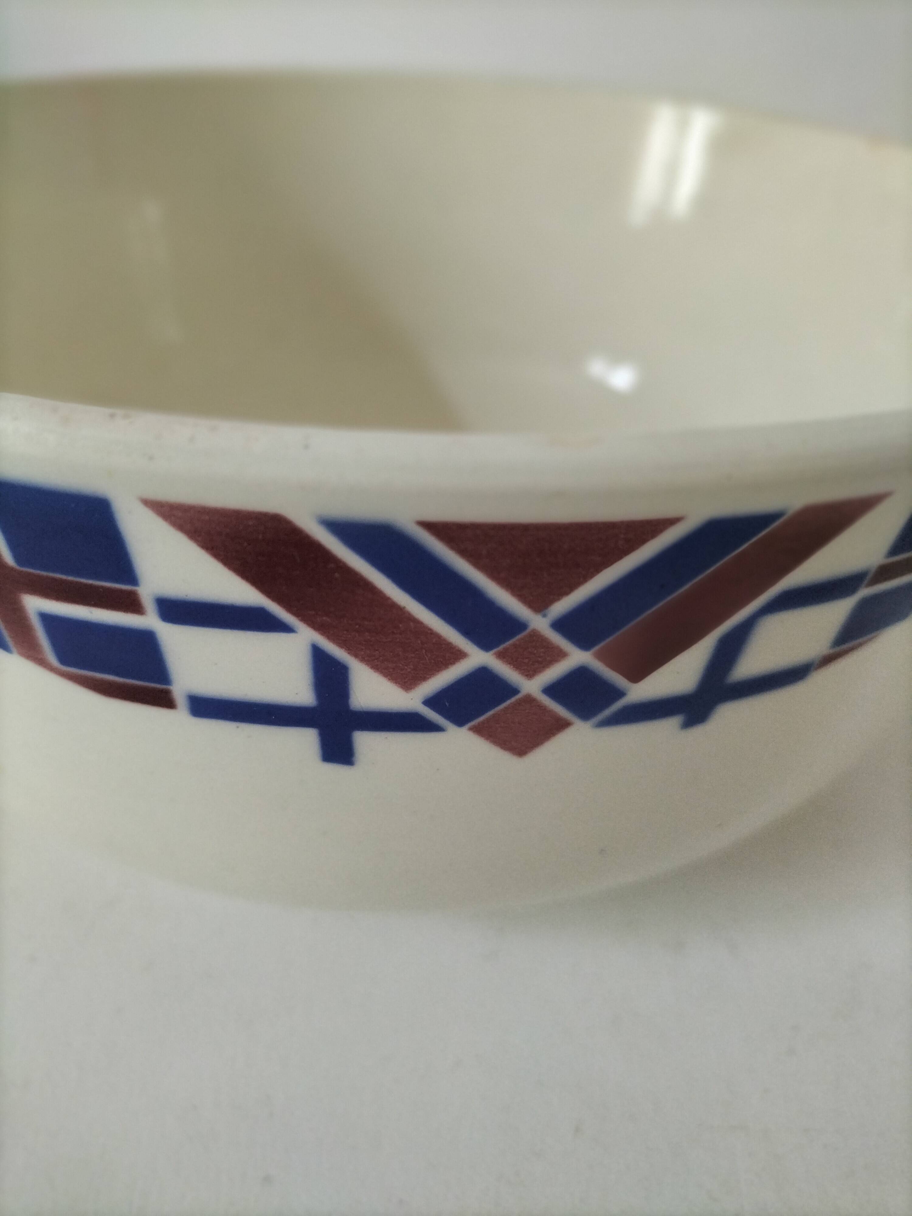 K & G Lunéville plate model Hossegor geometric design