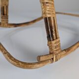 Children's rocking horse made of bamboo and rattan 1960s