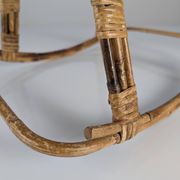 Children's rocking horse made of bamboo and rattan 1960s