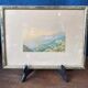 Watercolour C.W. M. Van de Velde Mediterranean coast near Cannes