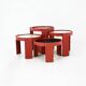 Nest tables model 780 by Gianfranco Frattini for Cassina, 1960s.
