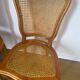 Set of 3 canned chairs