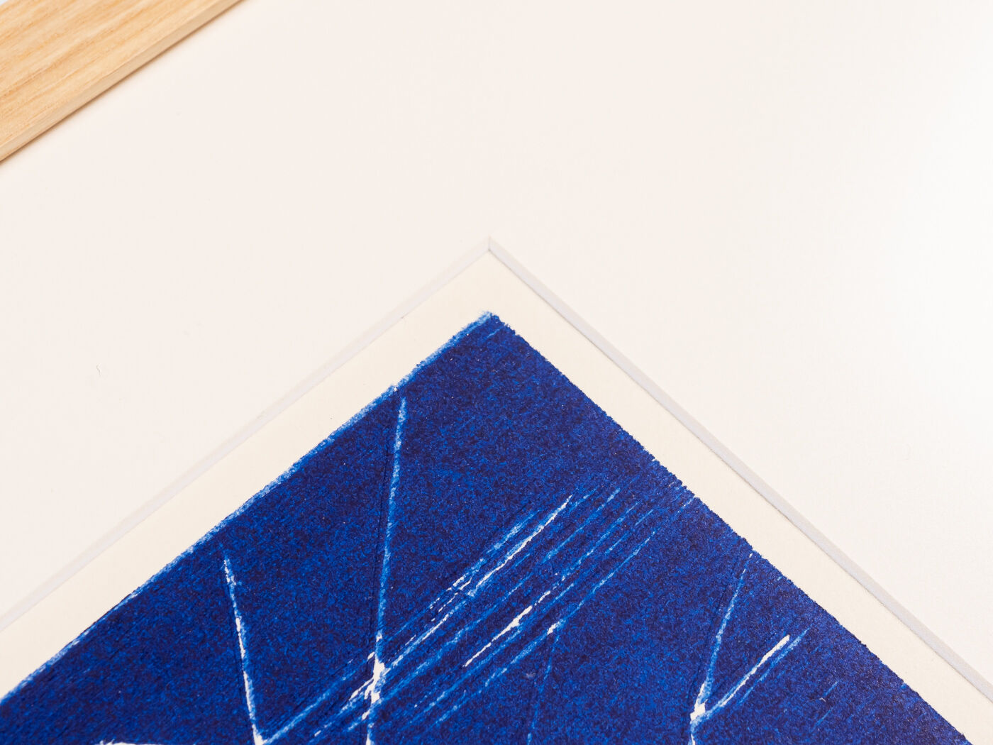 Netz, Wood Cut on Paper, 57 x 36 cm