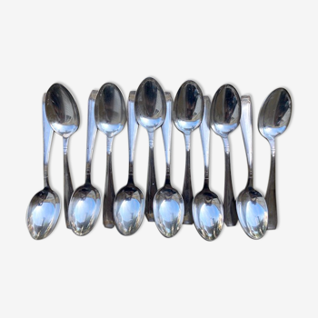 12 Silver Metal Spoons