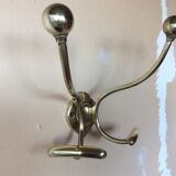 Vintage brass coat rack