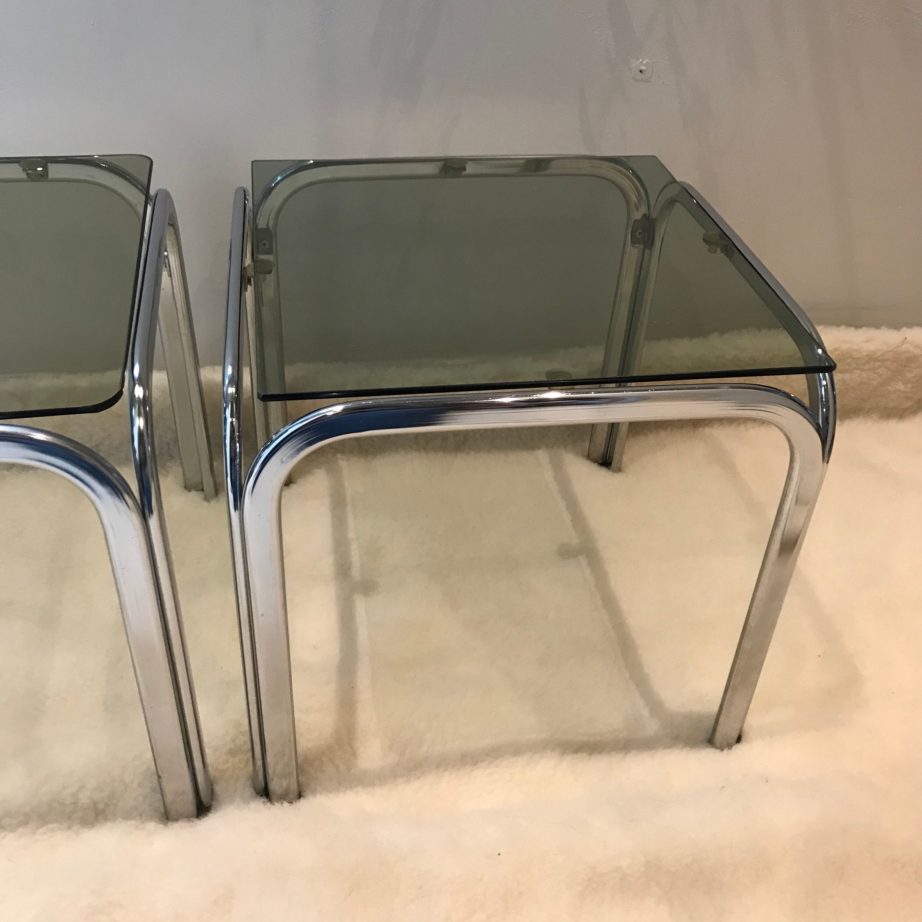 Pair of 70s side tables