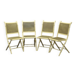 Lot 4 chaises pliantes