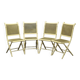 Lot of 4 folding chairs