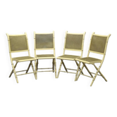 Lot 4 chaises pliantes