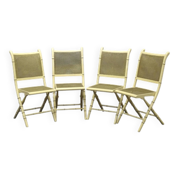 Lot of 4 folding chairs
