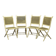 Lot of 4 folding chairs