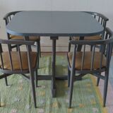 Set Thonet 1960 table and 4 chairs