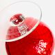 Red textured glass vase from the 60s-70s, Italy, Empoli
