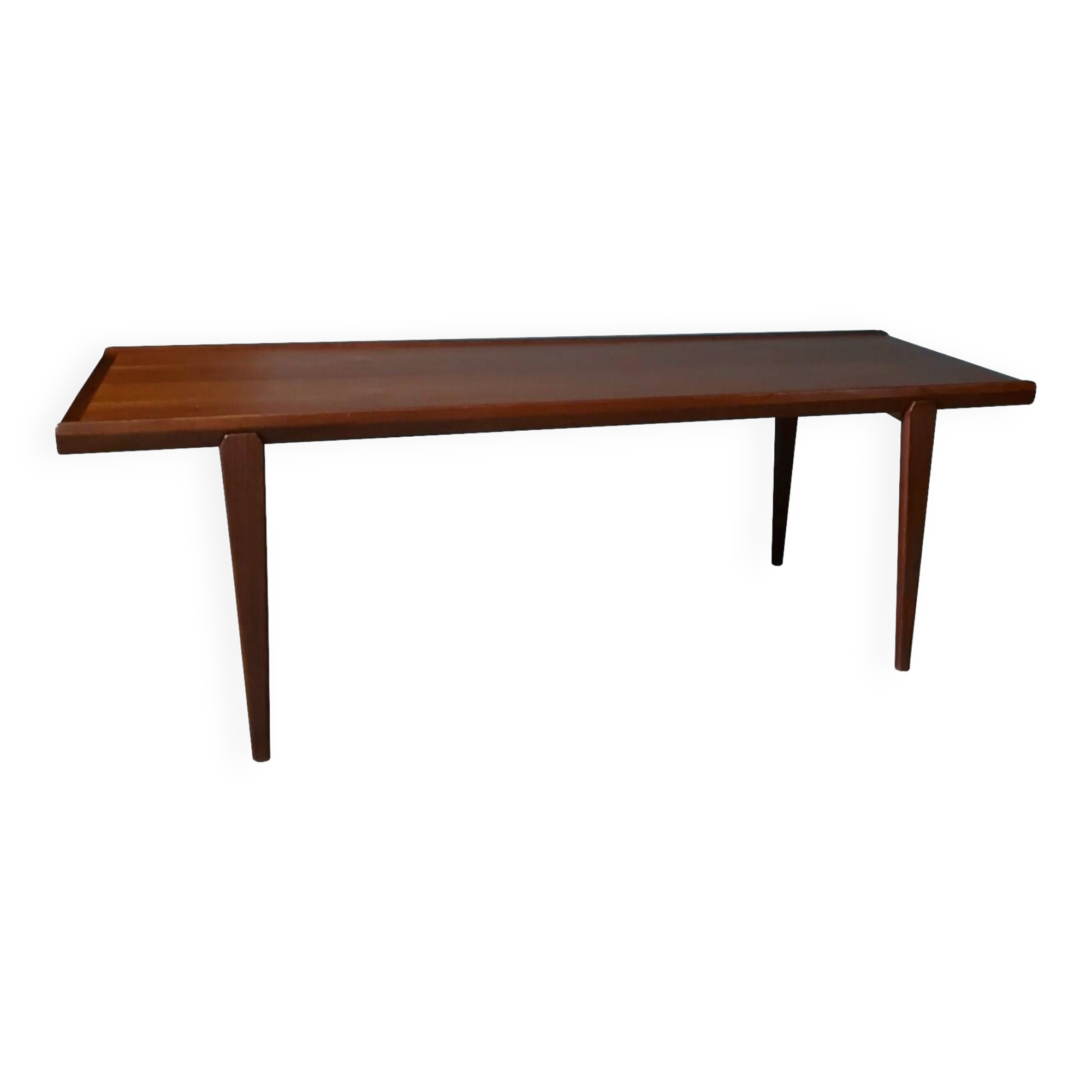 Danish design coffee table in solid teak