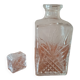 Decorated glass decanter