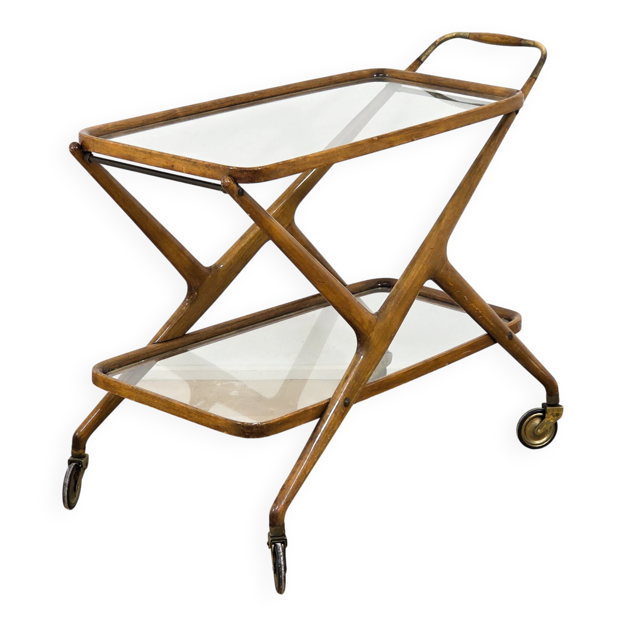 Design rolling dessert trolley Cesare Lacca – Made in Italy, 1950s