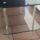 Vintage coffee table 1950/1960 two glass tops and bronze base