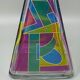 Carafe ou bouteille décorative d'exception des années 1970, signée Luigi Bormioli. Fabriquée en Italie.