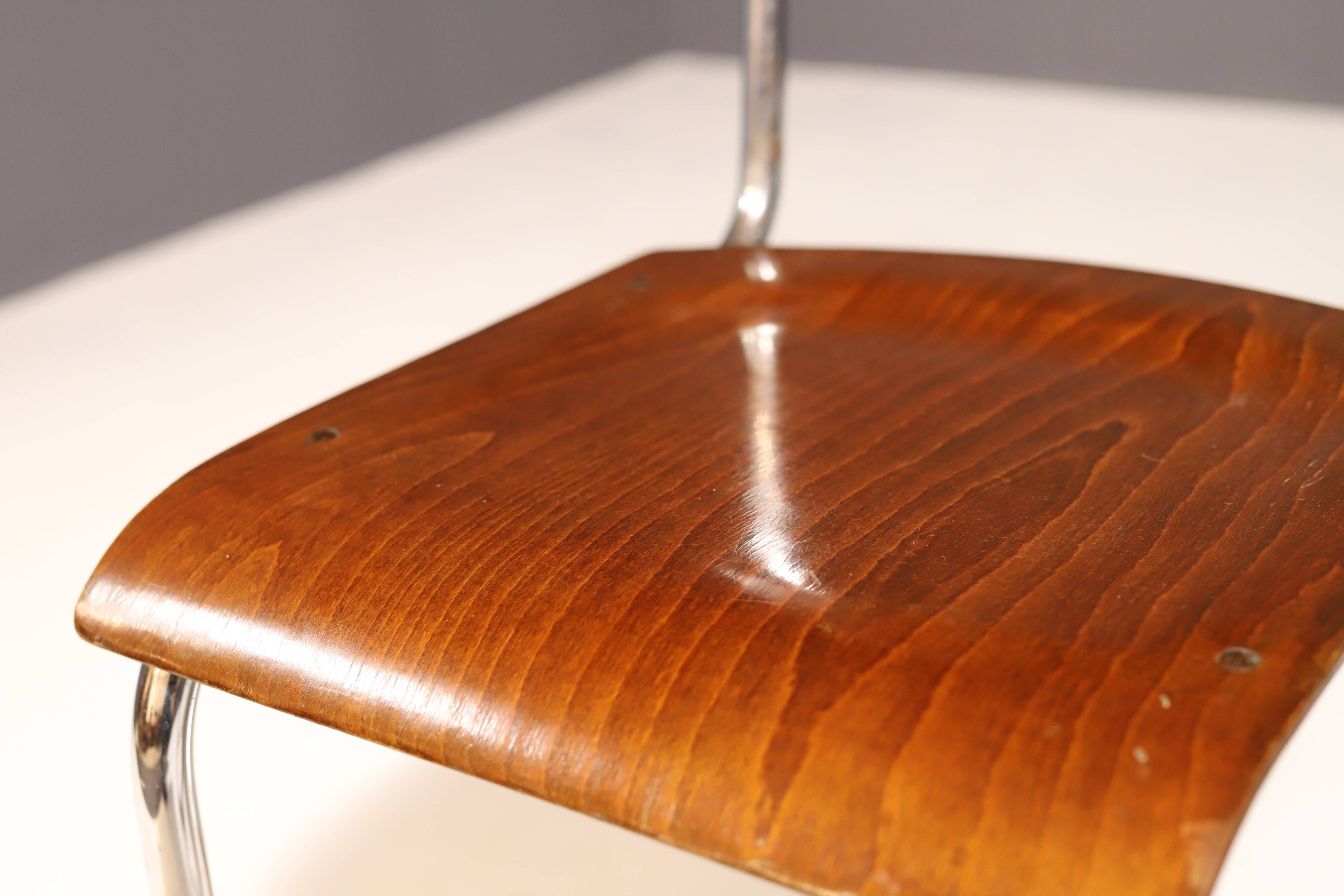 Pair of Bauhaus chair S43 by Mart Stam by Kovona, 1950´s