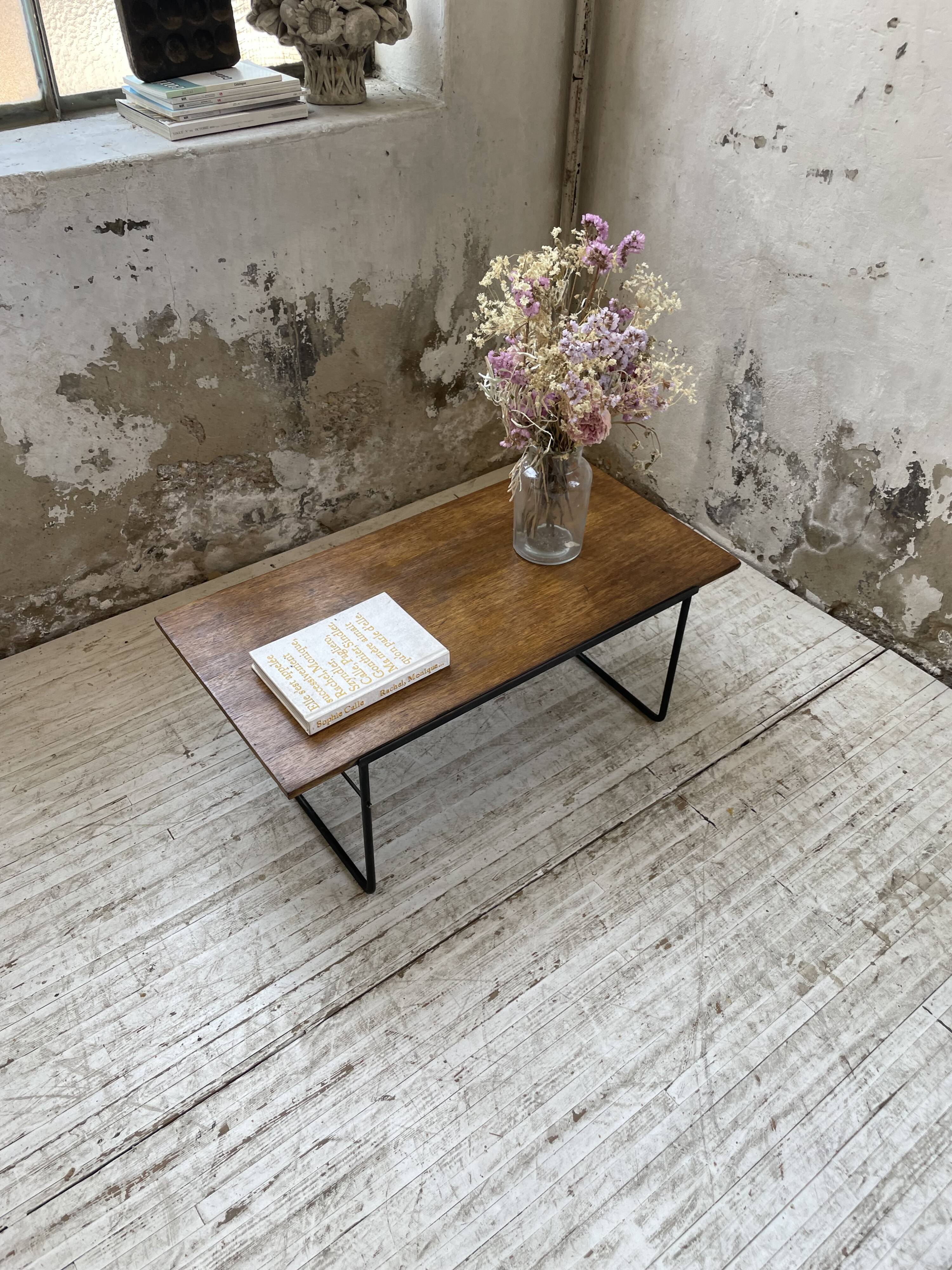 50s modernist oak coffee table