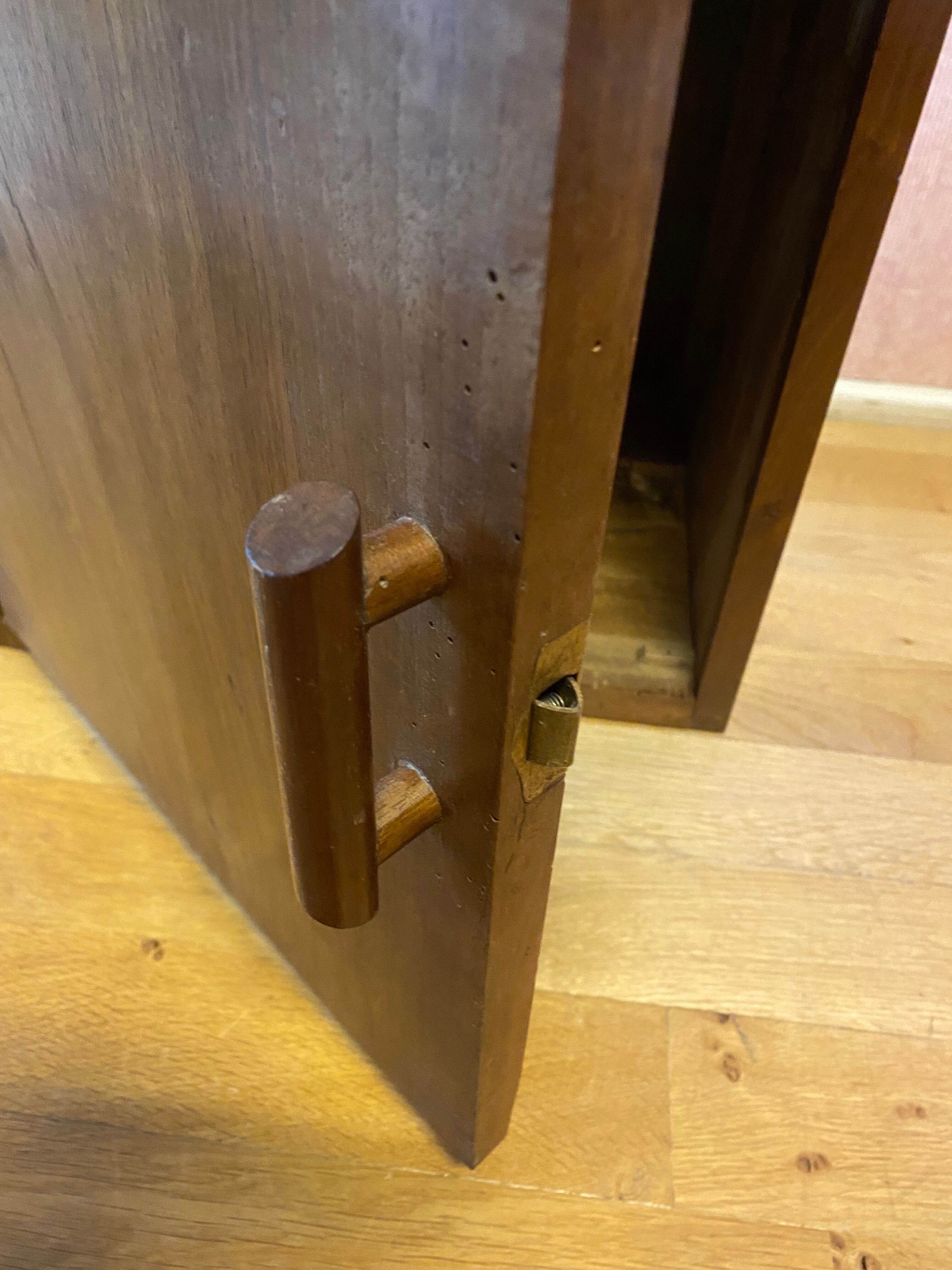 Piece of sofa, in Art Deco walnut