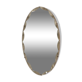 Miroir ovale style art déco 56 x 34 cm