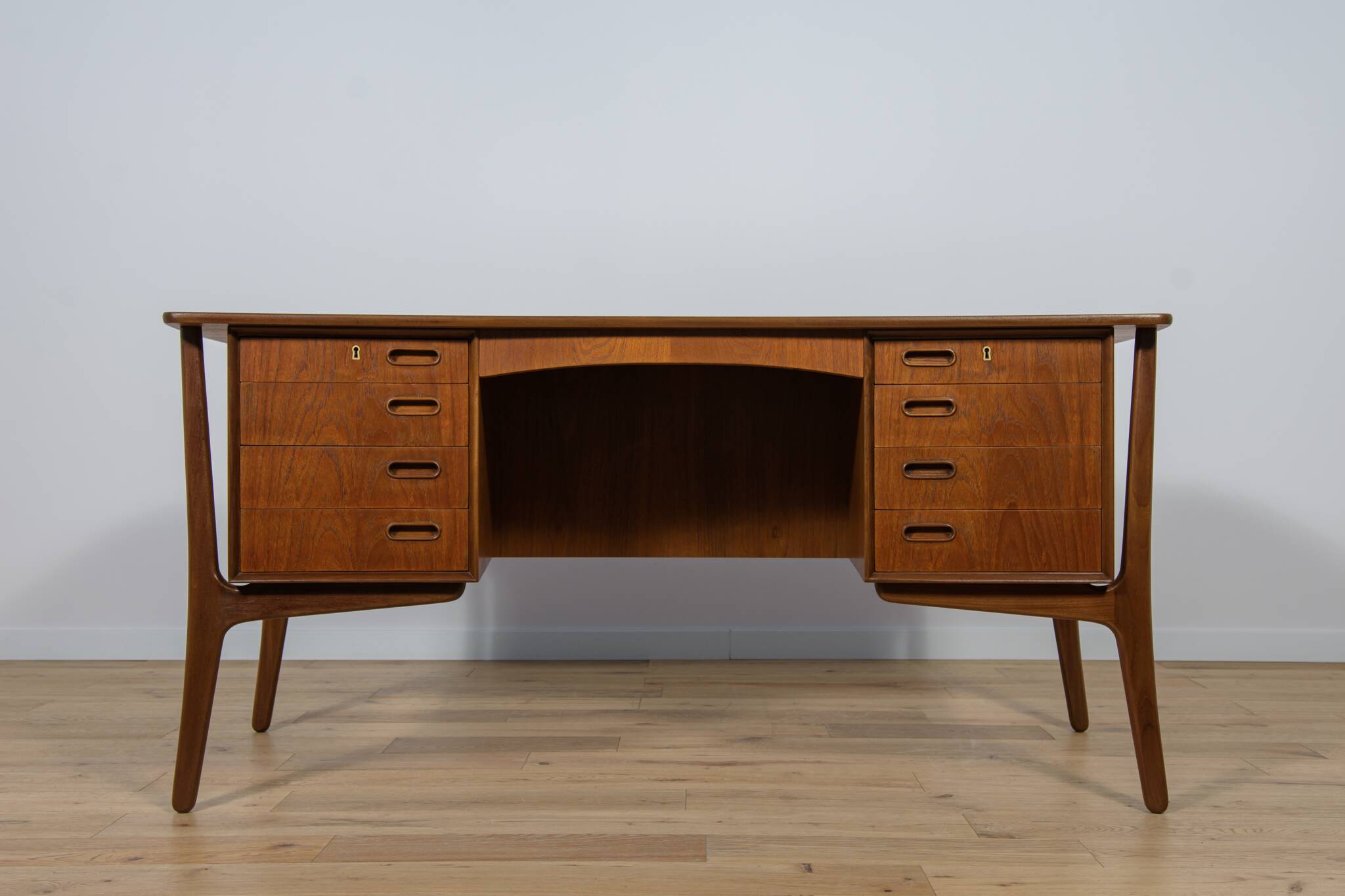 Teak Desk by Svend Åge Madsen for H.P. Hansen, 1960s