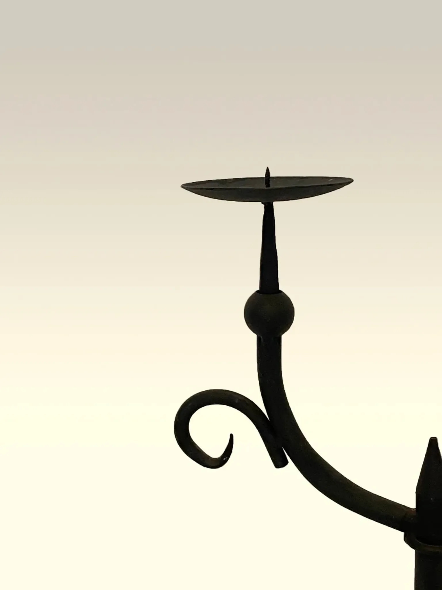 Double chandelier, wrought iron