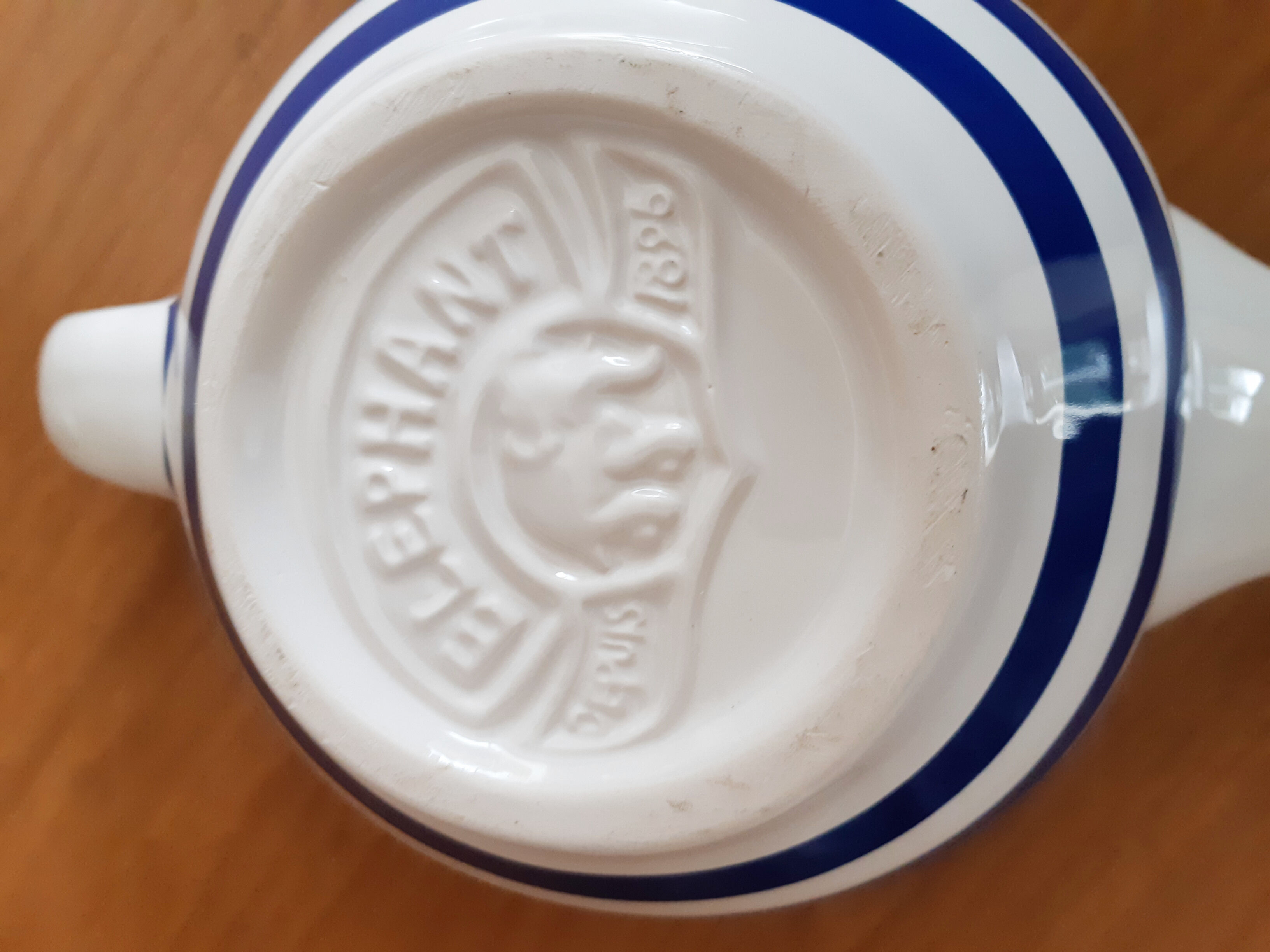 Teapot Elephant collection, striped marine year 81