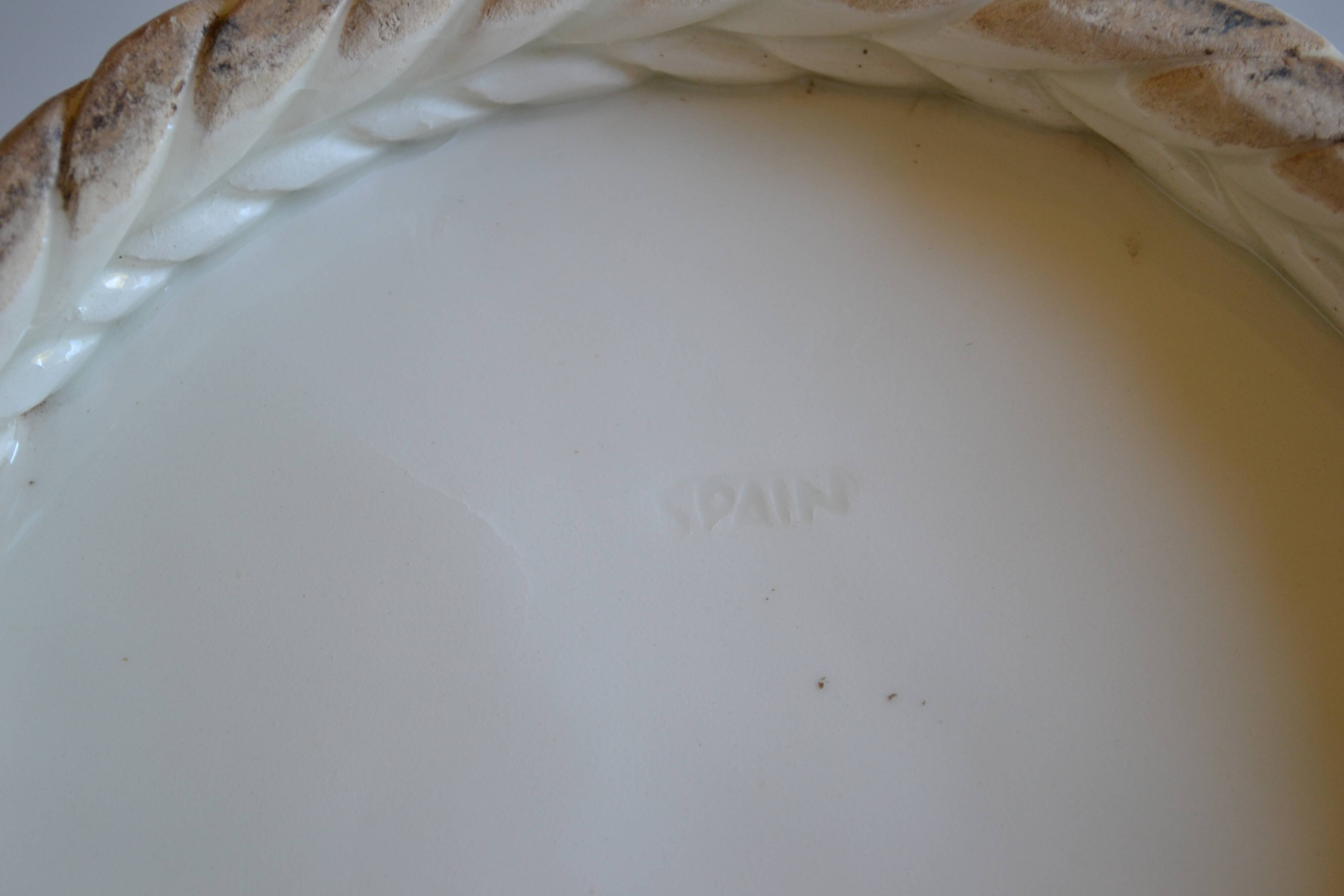 Woven ceramic cache-pot DLG Emile Tessier Pichon Uzès