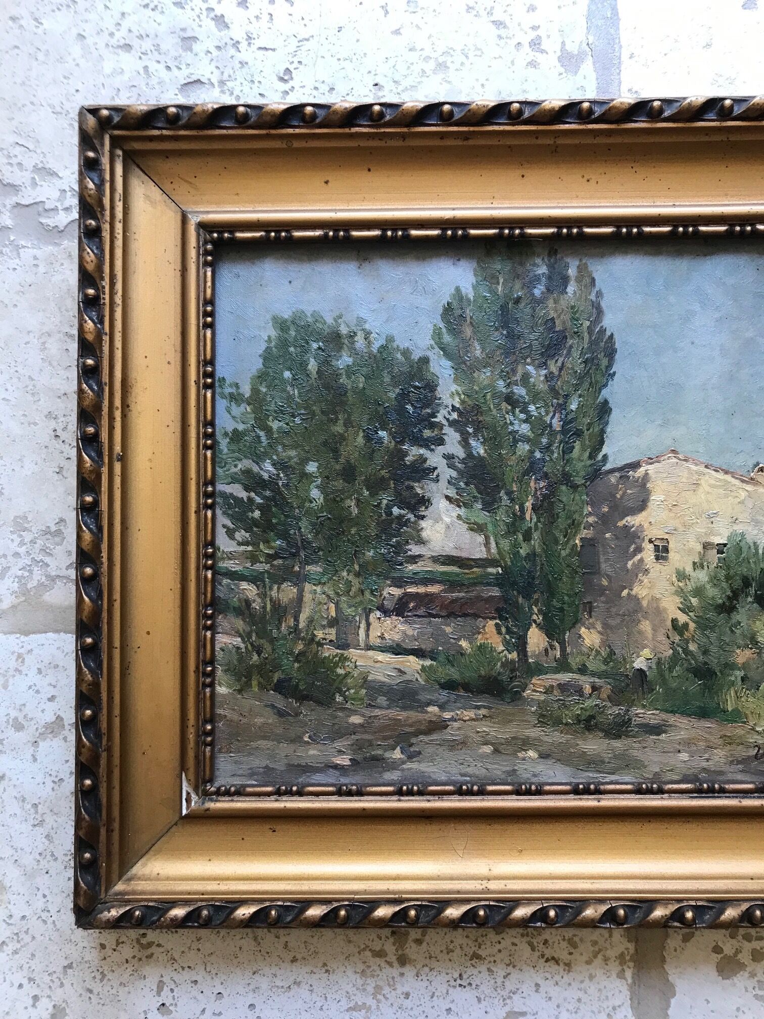 Tableau fortuné viguier paysage provençal