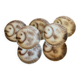 Sarreguemines earthenware fish plates