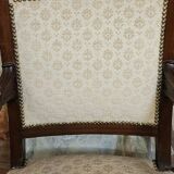 Pair of Empire period armchairs in mahogany, dating from the early 19th century.