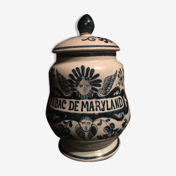 Pot à tabac de Maryland ancien