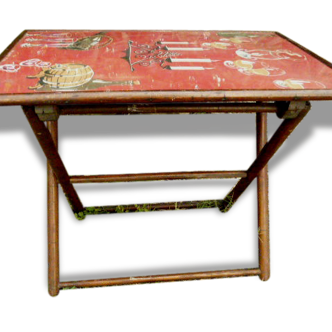 Ancienne table pliante en bois