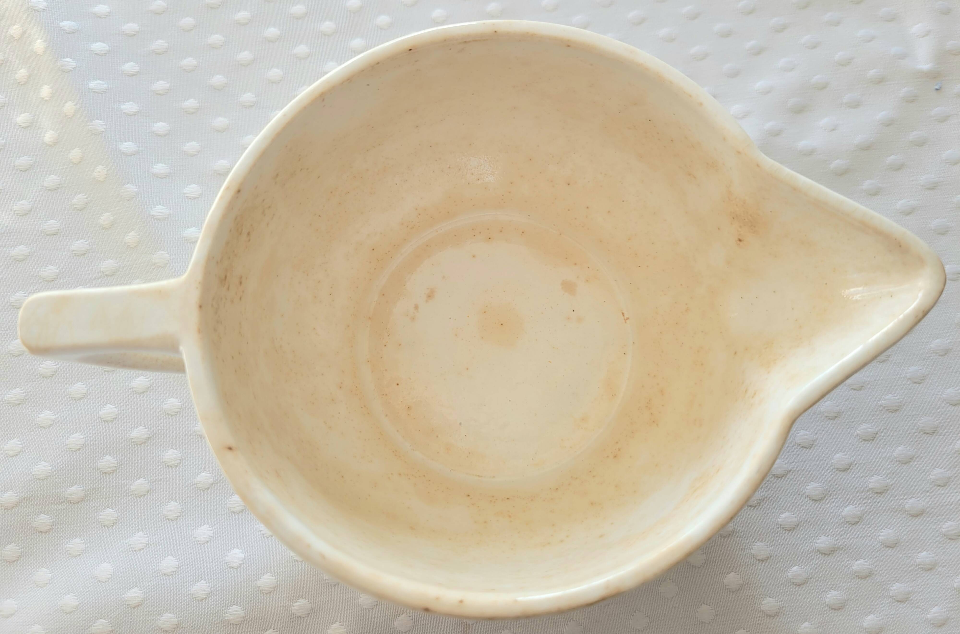 Poitou sauce boat from Sarreguemines