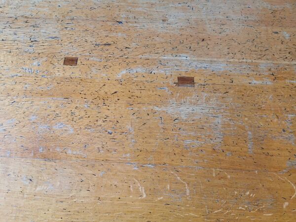 Table de ferme, en chêne massif, esprit chalet