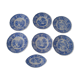 Set de 6 assiettes 1 ravier Villeroy & bBoch Burgenland décor bleu faience